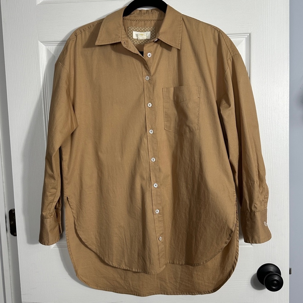 Maeve Anthropologie The Bennet Buttondown shirt, XS, oversized